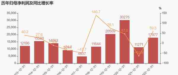 【图解年报】百大集团：2022年归母净利润同比大增59.5%，约为1.8亿元