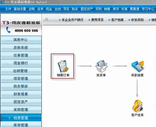 用友T3标准版销售管理详细操作流程