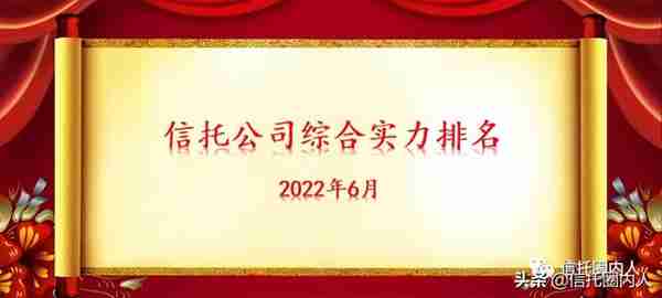 68家信托公司综合实力排名