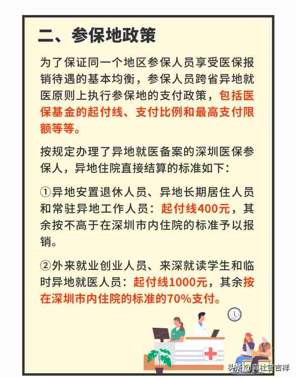 异地备案住院刷医保，报销比例跟深圳不一样的原因