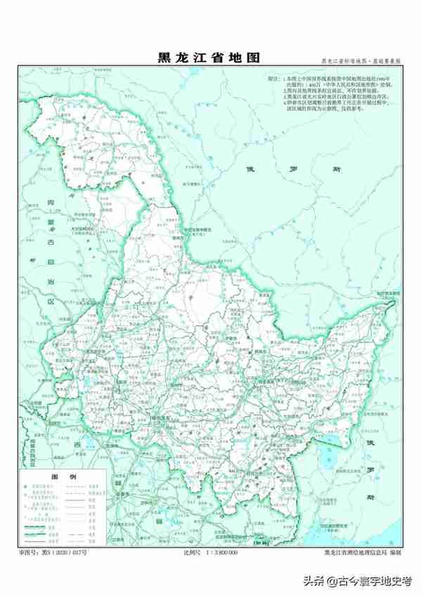 黑龙江省各市（地区）、县地图