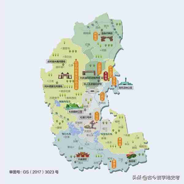 黑龙江省各市（地区）、县地图