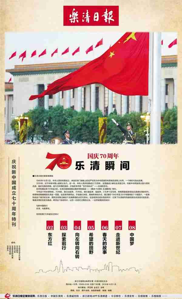 今天是您的生日｜70年乐清瞬间，见证新中国腾飞